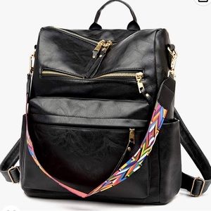 Black, backpack, purse